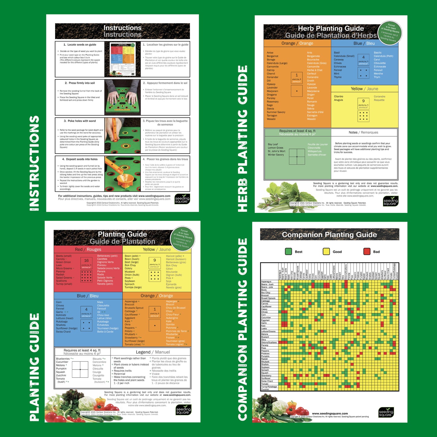 PDF Package of Seeding Square Guides and Instructions